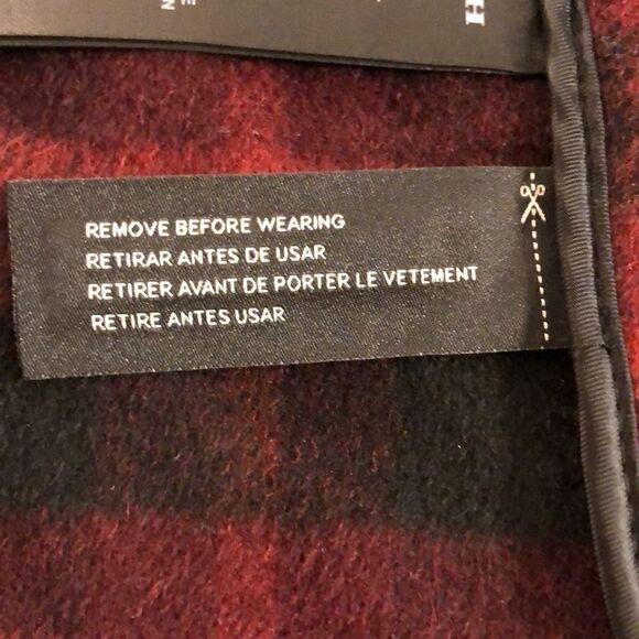 COACH CAPE w/DETACHABLE HOOD Wm Sz XS/S, RN 132154, Black Oversized NEW - Picture 5 of 16